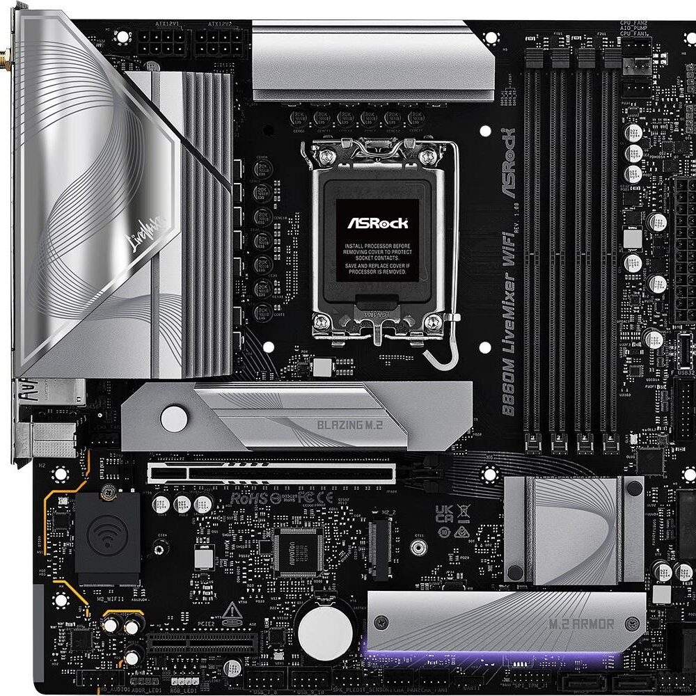 ASRock B860M LiveMixer WiFi DDR5 Intel S1851 retail (90-MXBRT0-A0UAYZ)