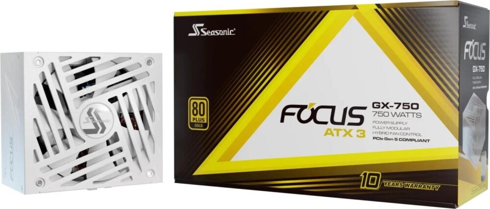 Seasonic Focus GX-750 V4 750W ATX3.0 white null Watt (FOCUS-GX-750-V4-WHITE)