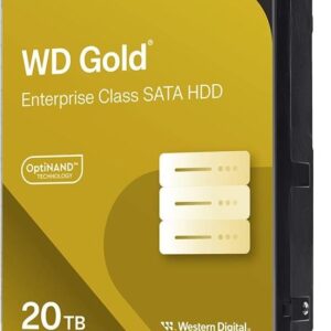 WD Gold WD203KRYZ - Festplatte - Enterprise - 20TB - intern - 3,5" (8,9 cm) - SATA 6Gb/s - 7200 rpm - Puffer: 512MB (WD203KRYZ)