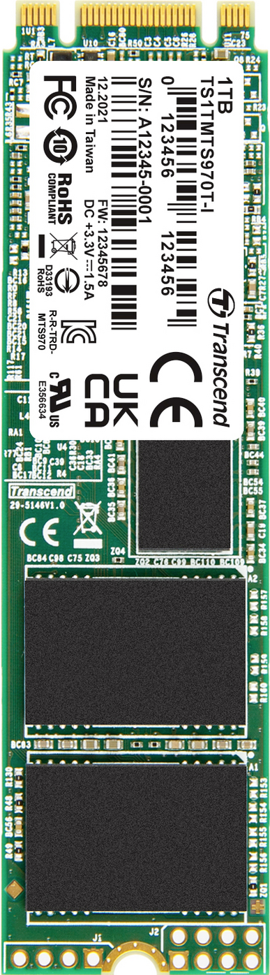 Transcend 1 TB Interne M.2 SATA SSD 2280 TS1TMTS970TI-VS1 (TS1TMTS970TI-VS1)