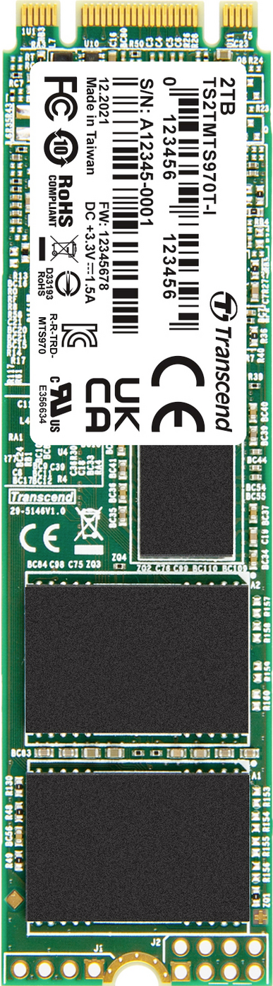 Transcend 2 TB Interne M.2 SATA SSD 2280 TS2TMTS970TI-VS1 (TS2TMTS970TI-VS1)