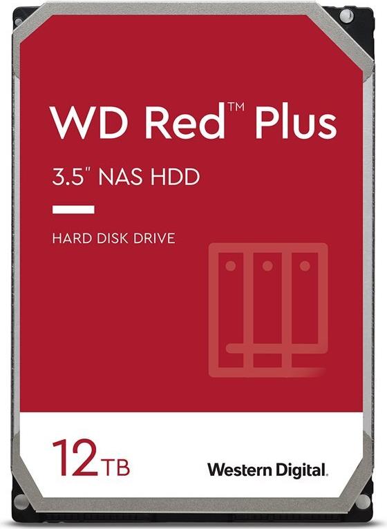 WD HDD Red Plus 12TB 3.5 SATA 512MB - Festplatte - Serial ATA (WD120EFGX)