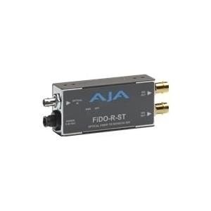 AJA FiDO-R-ST Single Channel ST Fiber to SDI with Dual SDI Outputs - Video Extender - 1310 nm