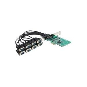 DeLock PCI Express Card > 8 x Serial RS-232 - Serieller Adapter - PCIe - RS-232 x 8 (89336)