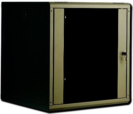 DIGITUS Professional Unique DN-19-16U-SW - Gehäuse - geeignet für Wandmontage - Schwarz, RAL 9005 - 16U - 48,3 cm (19") (DN-19 16-U-SW)