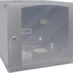 Intellinet Network Cabinet, Wall Mount (Double Section Hinged Swing Out), 9U, Usable Depth 385mm/Width 465mm, Grey, Flatpack, Max 30kg, Swings out for access to back of cabinet when installed on wall
