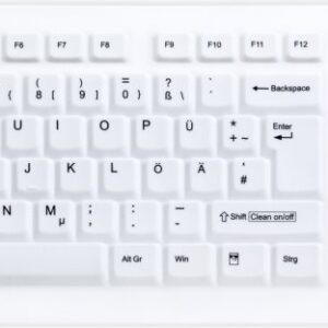Active Key MedicalKey AK-C8100 - Tastatur - kabellos - 2,4 GHz - Deutsch - weiß (AK-C8100F-FU1-W/GE)
