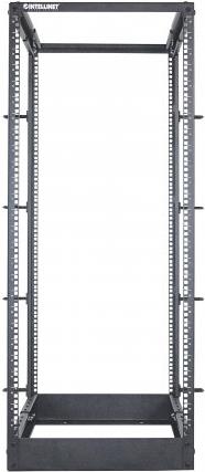 Intellinet Open Frame - Open frame rack (4 post) - Schwarz, RAL 9005 - 26U - 48,3 cm (19") (714242)