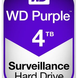 WD Purple Surveillance Hard Drive WD40PURZ - Festplatte - 4 TB - intern - 8.9 cm (3.5") - SATA 6Gb/s - 5400 U/min - Puffer: 64 MB
