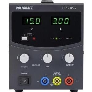 VOLTCRAFT Labornetzgerät, einstellbar LPS1153 0 - 15 V/DC 0 - 3 A 45 W Anzahl Ausgänge 1 x (LPS1153)