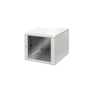 DIGITUS Professional Dynamic Basic Series DN-19 09U-6/6-EC - Gehäuse - geeignet für Wandmontage - Hellgrau, RAL 7035 - 9U - 48.3 cm (19")