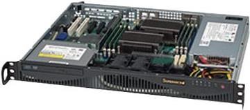 Super Micro Supermicro SC512 F-350B1 - Rack-Montage 1U - ATX 350 Watt - Schwarz (CSE-512F-350B1)