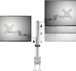 SpeaKa Professional 2fach Monitor-Tischhalterung 33,0 cm (13") - 68,6 cm (27") Neigbar+Schwenkbar, Rotierbar SP-DUAL-ARM