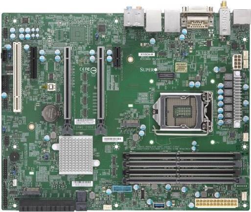 Super Micro SUPERMICRO X11SCA-W - Motherboard - ATX - LGA1151 Socket - C246 - USB 3,1 Gen 1, USB-C Gen2, USB 3,1 Gen 2 - Bluetooth, 2 x Gigabit LAN, Wi-Fi - Onboard-Grafik (CPU erforderlich) - HD Audio (MBD-X11SCA-W-O)