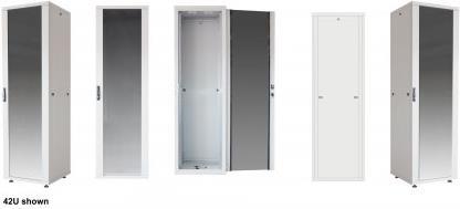 Intellinet Basic - Schrank - Netzwerkschrank - Grau, RAL 7035 - 22U - 48,3 cm (19") (715379)