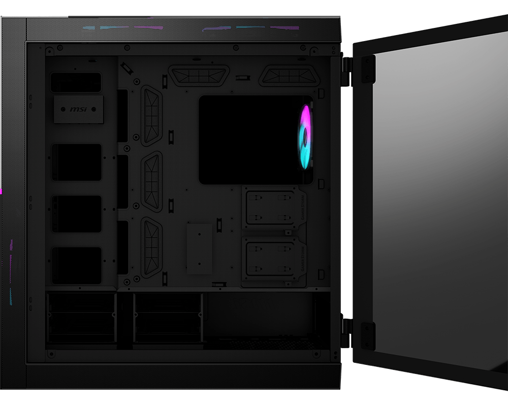 MSI MPG SEKIRA 500X - Midi Tower - Erweitertes ATX - ohne Netzteil (ATX) - Schwarz - USB/Audio (306-7G05X21-W57)