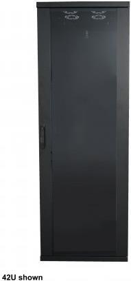 Intellinet Basic - Schrank - Netzwerkschrank - Schwarz, RAL 9005 - 22U - 48,3 cm (19") (715362)