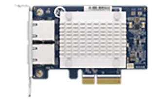 QNAP QXG-5G2T-111C - Netzwerkadapter - PCIe 3.0 x2 Low-Profile - 5GBase-T x 2 - für QNAP TDS-16489U R2, TS-1232, 1253, 453, 832, 853, 873, 877, 977, EC1280, TVS-2472, 872 (QXG-5G2T-111C)