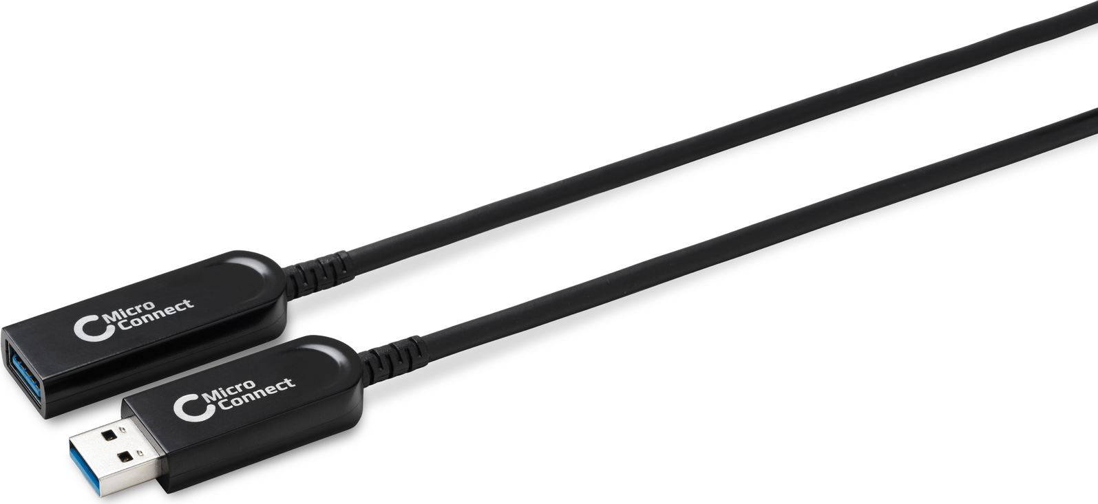 MicroConnect Premium - USB-Verlängerungskabel - USB Typ A (M) zu USB Typ A (W) - USB 3,1 Gen 1 - 20,0m - Active Optical Cable (AOC) - Schwarz (USB3.0AAF20AOP)