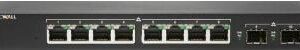 SonicWall Switch SWS12-8 - Switch - managed - 8 x 10/100/1000 + 2 x Gigabit SFP - Desktop - mit 3 Jahre 24x7 Support