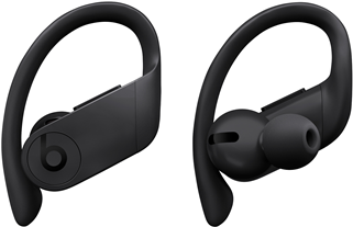Apple Beats Powerbeats Pro - True Wireless-Kopfhörer mit Mikrofon - im Ohr - über dem Ohr angebracht - Bluetooth - Geräuschisolierung - Schwarz - für iPad/iPhone/iPod/TV/Watch (MY582ZM/A)