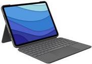 Logitech Combo Touch - Tastatur und Foliohülle - mit Trackpad - hintergrundbeleuchtet - Apple Smart connector - QWERTY - GB - Oxford Gray - für Apple 27,90cm (11")  iPad Pro (1. Generation, 2. Generation, 3. Generation)
