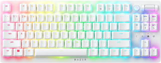 Razer DeathStalker V2 Pro Tenkeyless Tastatur USB + RF Wireless + Bluetooth QWERTY US Englisch Weiß (RZ03-04373500-R3M1)