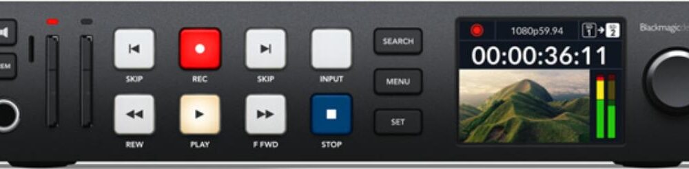 Blackmagic Design HyperDeck Studio HD Plus - Schwarz - SD - 2 Kanäle - 16 x SDI - 8 x HDMI - 16 x SDI - 8 x HDMI - 1 x SDI - 1 x HDMI (BM-HYPERD/ST/DCHP)