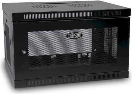 Eaton Tripp Lite Series SmartRack 6U Low-Profile Switch-Depth Wall-Mount Rack Enclosure Cabinet - Schrank Netzwerkschrank - geeignet für Wandmontage, Boden montierbar - Schwarz - 6U - 48.3 cm (19") (SRW6U)