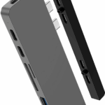 HYPER HD28C - USB 3.2 Gen 1 (3.1 Gen 1) Type-C - HDMI - Thunderbolt 3 - USB 3.2 Gen 1 (3.1 Gen 1) Type-A - USB 3.2 Gen 1 (3.1 Gen 1) Type-C - 4096 x 2160 Pixel - MicroSD (TransFlash) - SD - Grau - Al