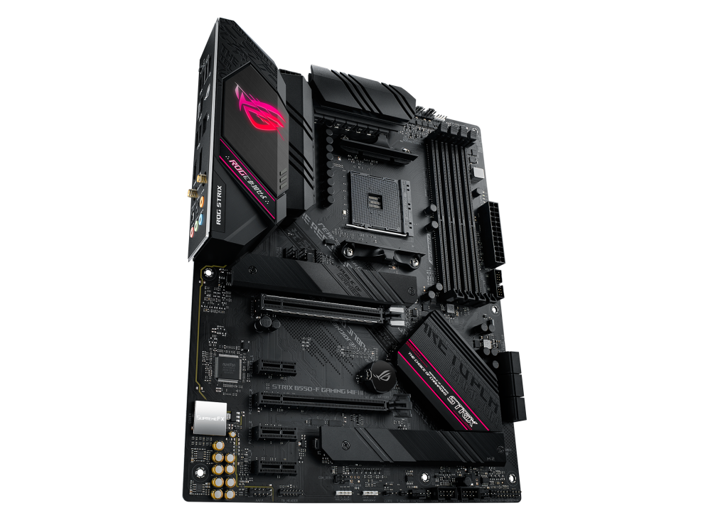 ASUS ROG STRIX B550-F GAMING WIFI II - Motherboard - ATX - Socket AM4 - AMD B550 Chipsatz - USB-C Gen2, USB 3.2 Gen 1, USB 3.2 Gen 2 - 2.5 Gigabit LAN, Wi-Fi 6, Bluetooth - Onboard-Grafik (CPU erforderlich) - HD Audio (8-Kanal)