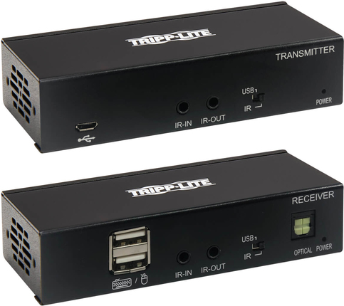 Eaton Tripp Lite Series USB C to HDMI over Cat6 Extender Kit with KVM Support, 4K 60Hz, 4:4:4, Transmitter/Receiver, USB, PoC, HDCP 2.2, up to 230 ft., TAA, - Erweiterung für Video/Audio - HDMI, USB-C - über CAT 6 - bis zu 70 m - TAA-konform - für P/N: B127A-010-H (B127A-1A1-BCBH)