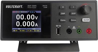 VOLTCRAFT DSP-3005 Labornetzgerät, einstellbar 0 - 30 V 0 - 5 A 150 W USB 2.0 Stecker A Slave-Funktion Anzahl Ausgänge 1 x (VC-12231810)