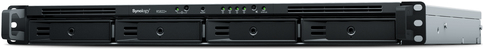 Synology RackStation RS822RP+ - NAS-Server - 4 Schächte - Rack - einbaufähig - SATA 6Gb/s - RAID 0, 1, 5, 6, 10, JBOD - RAM 2GB - Gigabit Ethernet - iSCSI Support - 1U (RS822RP+)