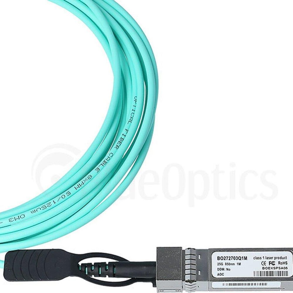 Kompatibles Infinera SFP28-AOC-15M SFP28 BlueOptics Aktives Optisches Kabel (AOC), 25GBASE-SR, Ethernet, Infiniband, 15 Meter (SFP28-AOC-15M-IA-BO)