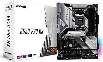 ASRock B650 Pro RS - Motherboard - ATX - Socket AM5 - AMD B650 Chipsatz - USB 3,2 Gen 1, USB 3,2 Gen 2, USB-C 3,2 Gen2, USB-C 3,2 Gen 2x2 - 2,5 Gigabit LAN - Onboard-Grafik (CPU erforderlich) - High Definition Audio (7,1-Channel) (90-MXBL10-A0UAYZ)
