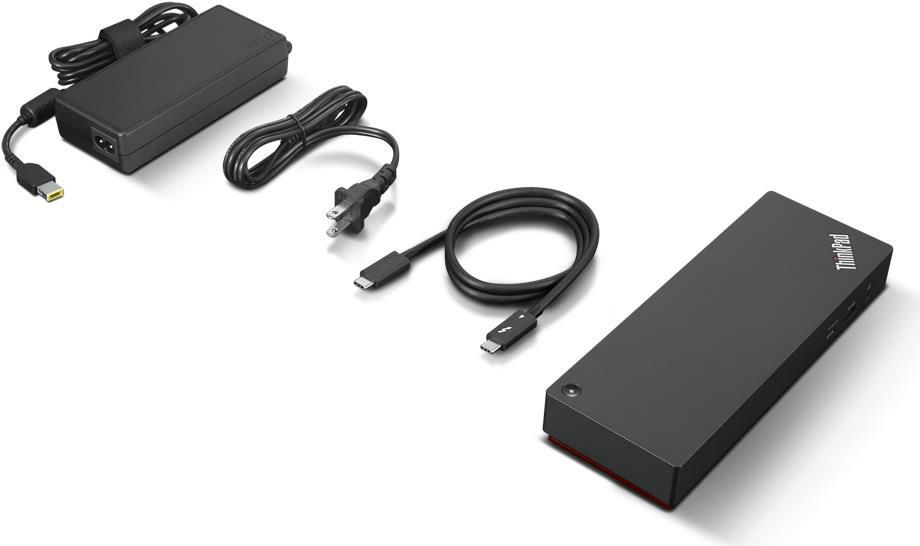 Lenovo ThinkPad Universal Thunderbolt 4 Dock - Dockingstation - Thunderbolt 4 - HDMI, 2 x DP - 1GbE - 135 Watt - Chile, Italien - für ThinkPad E14 Gen 4, L13 Yoga Gen 3, T14s Gen 3, X1 Nano Gen 2, X13 Yoga Gen 3 (40B00135IT)