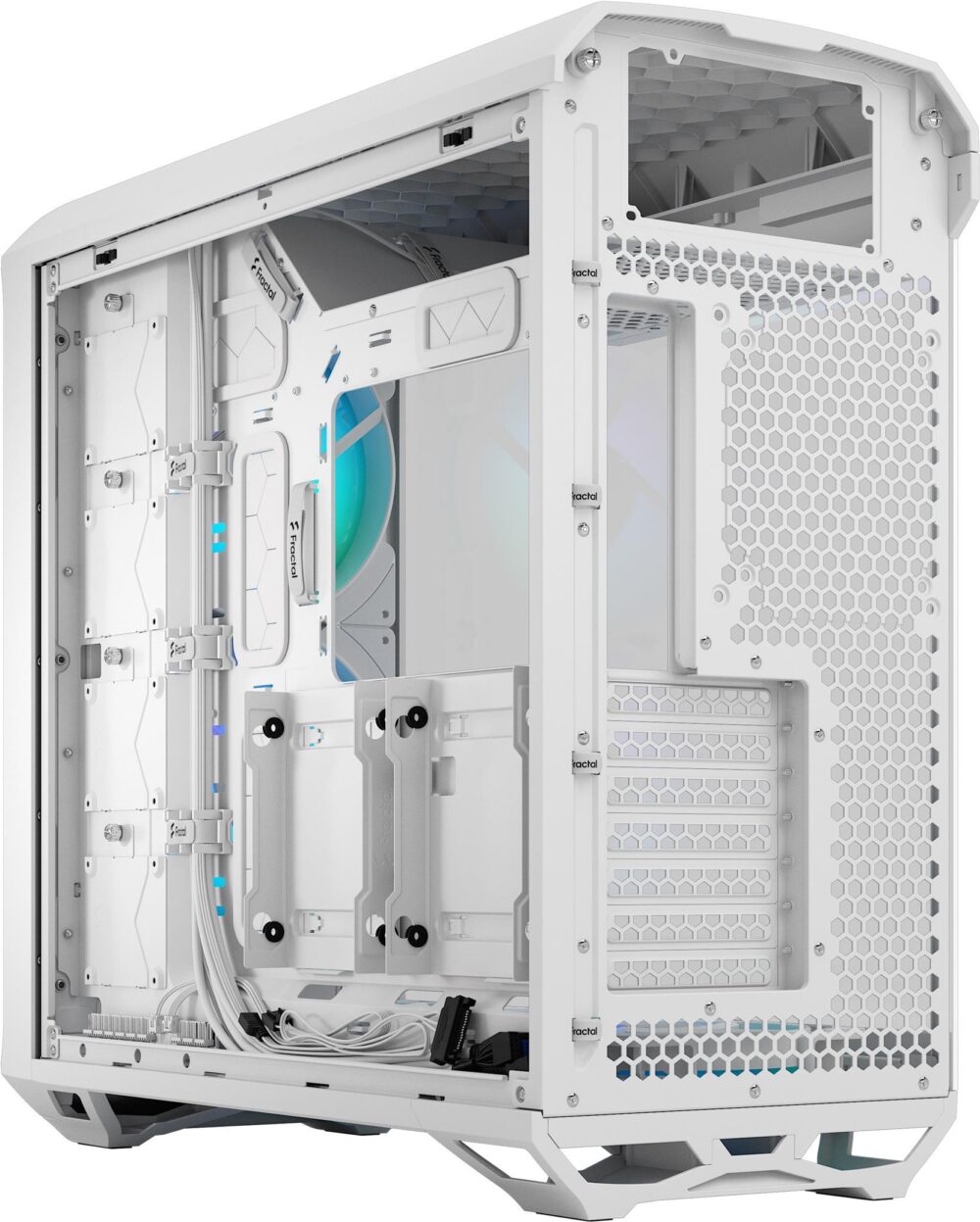 Fractal Design Torrent - Tower - E-ATX - Seitenteil mit Fenster (gehärtetes Glas) - keine Spannungsversorgung (ATX) - weiß - USB/Audio (FD-C-TOR1A-07)