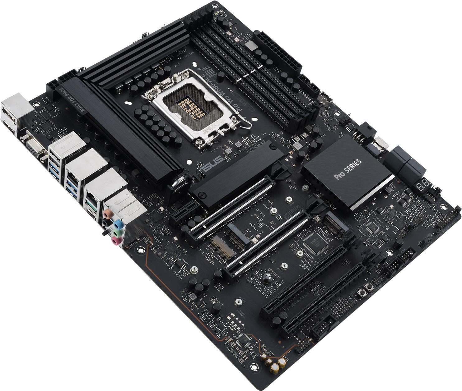 ASUS PRO WS W680-ACE - Intel - LGA 1700 - Intel® Celeron® - Intel® Core™ i5 - Intel® Core™ i7 - Intel® Core™ i9 - Intel® Pentium® Gold - LGA 1700 - DDR5-SDRAM - 128 GB (90MB1DZ0-M0EAY0)