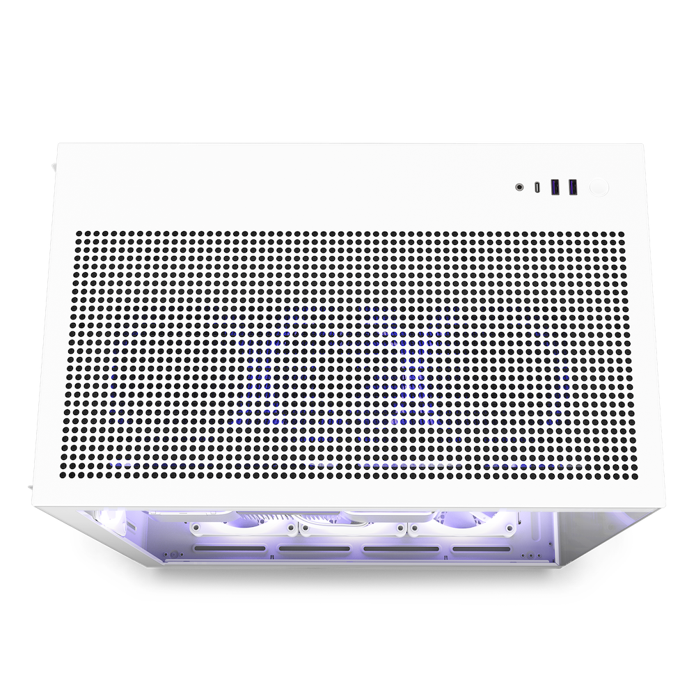 NZXT H9 All white - Midi Tower - PC - Weiß - ATX - micro ATX - Mini-ITX - Stahl - Gehärtetes Glas - 16,5 cm (CM-H91FW-01)