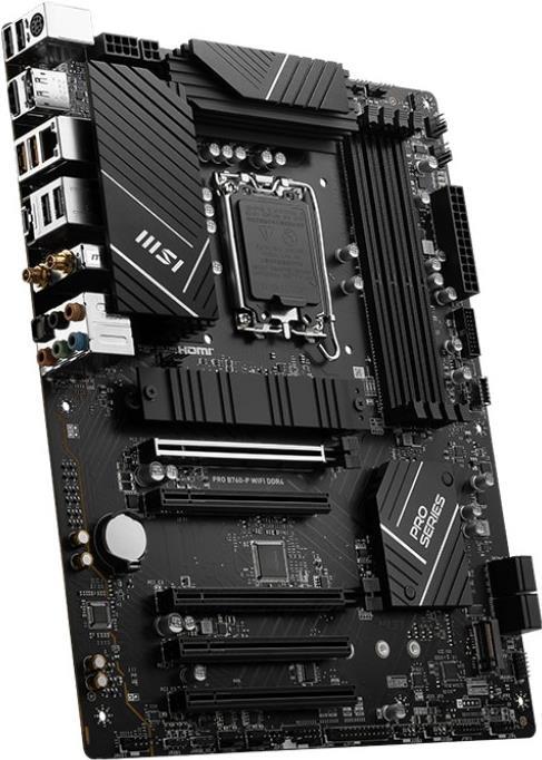 MSI PRO B760-P WIFI DDR4 - Intel - LGA 1700 - Intel® Celeron® - Intel® Pentium® Gold - LGA 1700 - DDR4-SDRAM - 128 GB (7D98-001R)