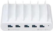 COMPULOCKS 5 PORT USB AND USB-C MULTIPLE TABLET CHARGING STATION WHITE (5PUSBCDKS-EU)