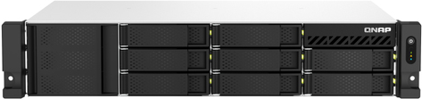 QNAP TS-864eU-RP - NAS-Server - 8 Schächte - Rack - einbaufähig - SATA 6Gb/s - RAID 0, 1, 5, 6, 10, 50, JBOD, 60 - RAM 8 GB - Gigabit Ethernet / 2.5 Gigabit Ethernet - iSCSI Support - 2U