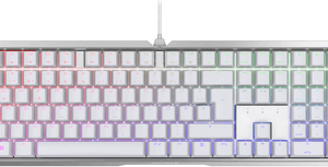 CHERRY MX-Board 3.0 S - Tastatur - Hintergrundbeleuchtung - USB - QWERTZ - Deutsch - Tastenschalter: CHERRY MX Red - weiß (G80-3874LYADE-0)
