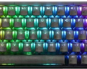 DuckyChannel Ducky One 3 SF Aura - Tastatur - Hintergrundbeleuchtung - USB-C - QWERTZ - Deutsch - Tastenschalter: Cherry MX Speed RGB Silberschalter - Aura Black (DKON2167ST-PDEPDABAAAC1)