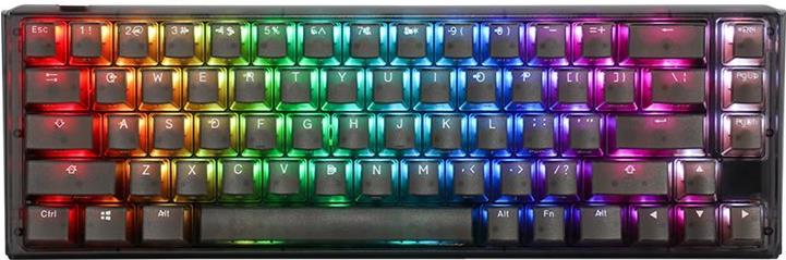 DuckyChannel Ducky One 3 SF Aura - Tastatur - Hintergrundbeleuchtung - USB-C - QWERTZ - Deutsch - Tastenschalter: Cherry MX Speed RGB Silberschalter - Aura Black (DKON2167ST-PDEPDABAAAC1)