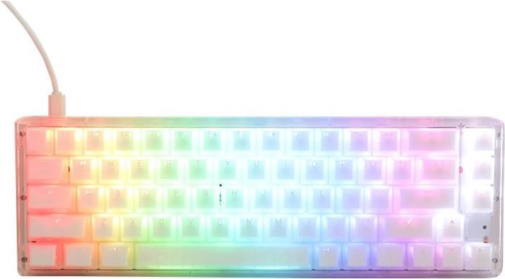 DuckyChannel Ducky One 3 SF Aura - Tastatur - Hintergrundbeleuchtung - USB-C - QWERTZ - Deutsch - Tastenschalter: CHERRY MX Red - Aura White (DKON2167ST-RDEPDAWWWWC1)