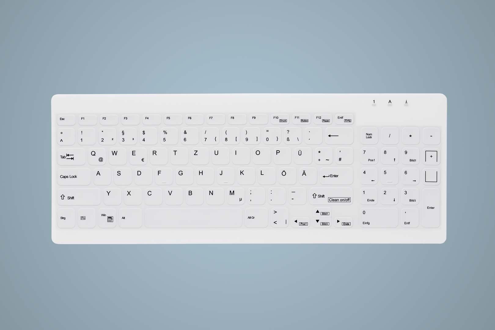 Cherry Active Key AK-C7012 - Tastatur - komplett versiegelt, IP68 - USB - QWERTZ - Deutsch - weiß (AK-C7012F-UVS-W/MGE)
