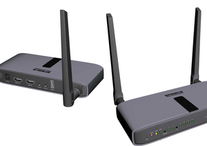 SpeaKa Professional SP-HWE-800 HDMI-Funkübertragung (Set) 150 m 5 GHz 1920 x 1080 Pixel Sichere Funkübertragung, durchgeschleifter HDMI-Ausgang (SP-11004208)