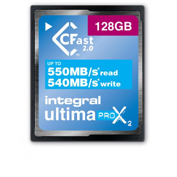 Integral INCFA128G-550/540 memoria flash 128 GB CFast (128GB CFAST CARD 2.0 UP TO READ 550MBs WRITE 540 MBs INTEGRAL)
